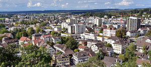 Bild Stadt Uster von oben