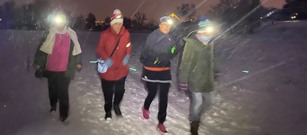 Von Kälte und Schnee lassen sich unsere Läuferinnen und Läufer nicht abhalten. Sie laufen gerne, auch wenn es kalt und dunkel ist.